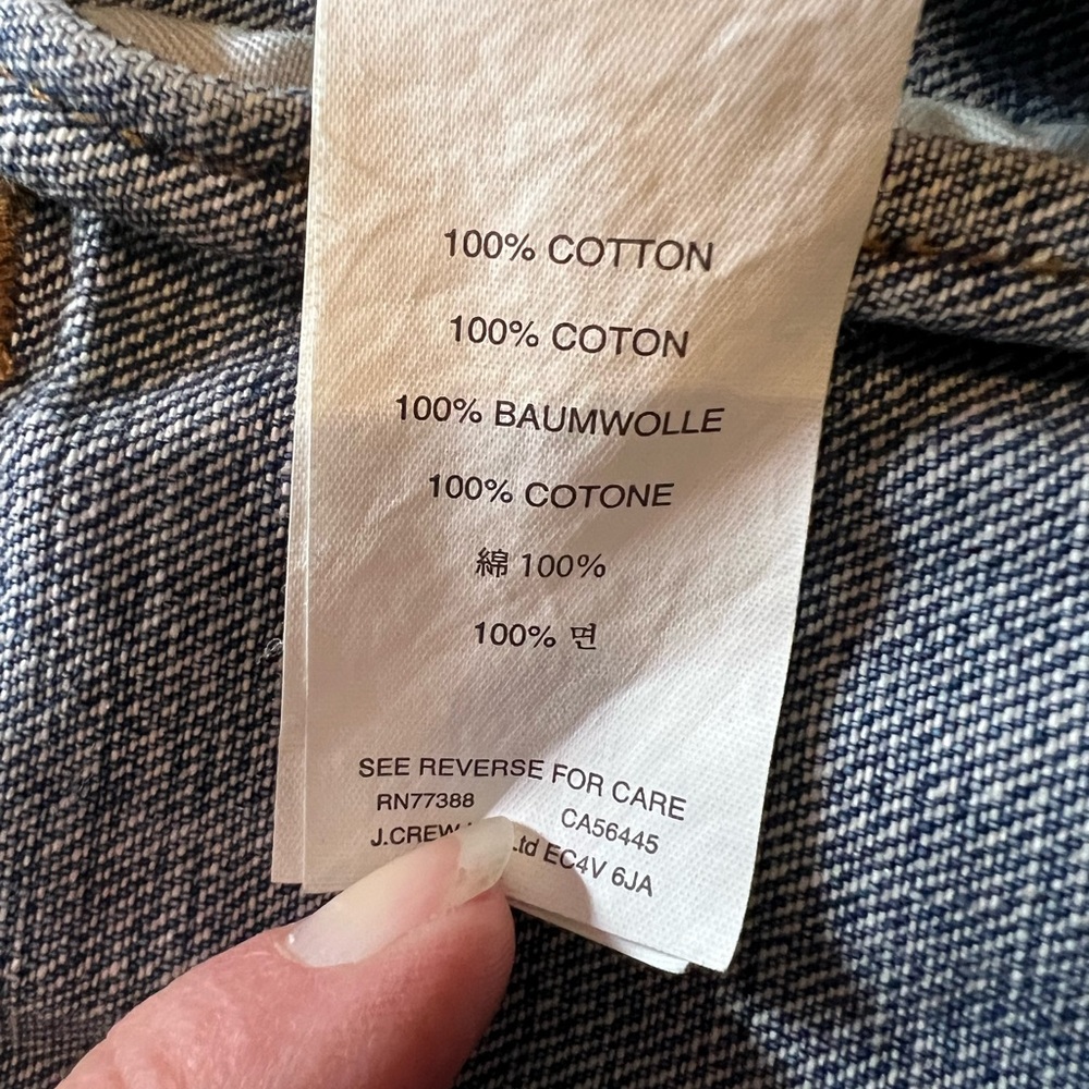 💙J. Crew Blue Denim Jean Jacket - Picture 4 of 4